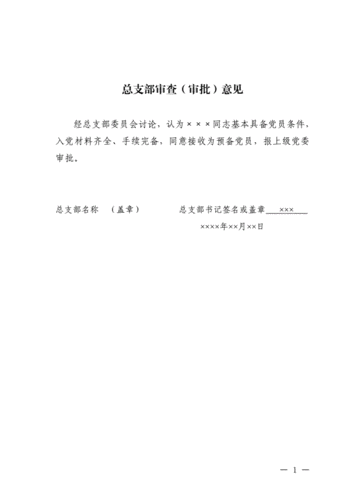 总支部审查审批参考意见模板.doc 1页