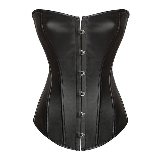 性感皮衣corset紧身衣复古胸衣皮革宫廷束身衣无肩带宫廷束腰8216