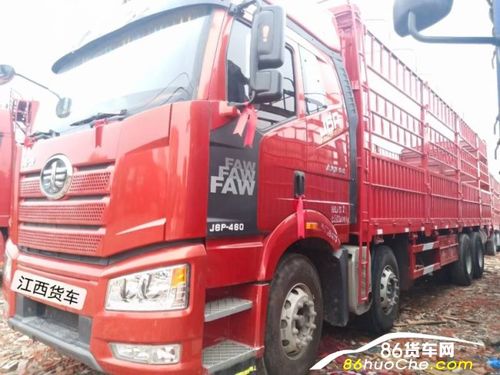 一汽解放解放j6p 国五前四后八高栏货车货车