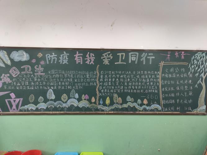 长治九中举办"参与爱国卫生运动 共享健康美好生活"主题黑板报评比