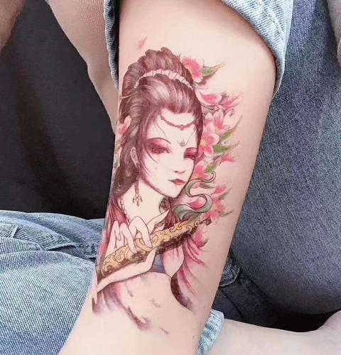 半臂纹身实拍图