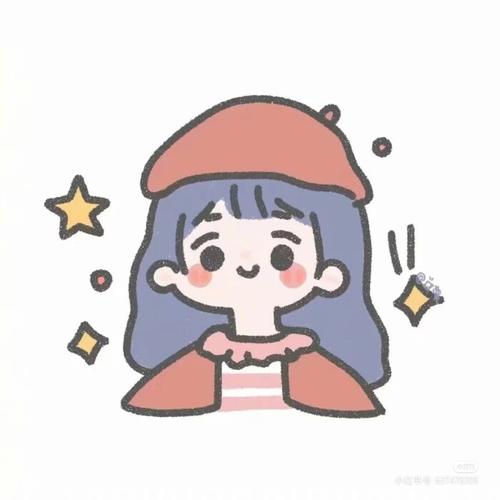 可爱的小女孩简笔头像!_手绘_手绘头像_素材_头像