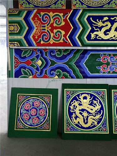 古建筑彩绘古韵园林景观古建筑彩绘报价单