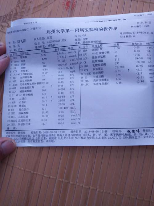 懂医的朋友们能帮我看看这个化验报告单的情况吗