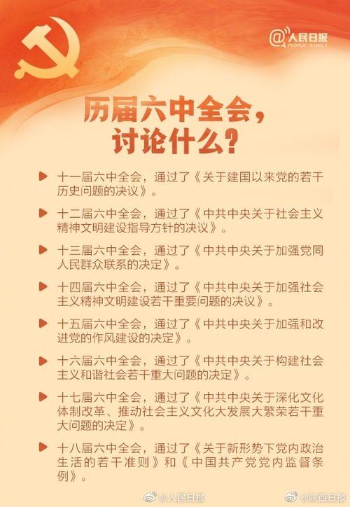 十九届六中全会知识点9图提前了解