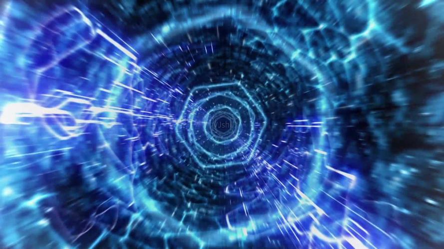 穿越时空时光隧道科技素材_1920x1080_高清视频素材