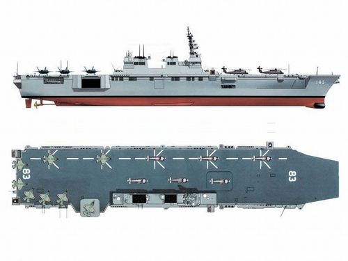 日本最新型直升机航母22ddh"出云"号