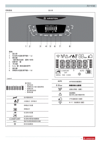 ariston阿里斯顿燃气采暖炉clasx酷能系列使用说明书pdf20页