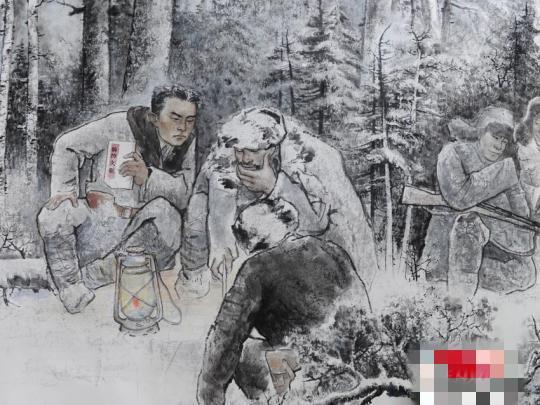 长春七旬老人创作百米抗联图再现杨靖宇抗联故事