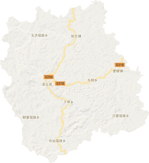 凌云县电子地图高清版大图