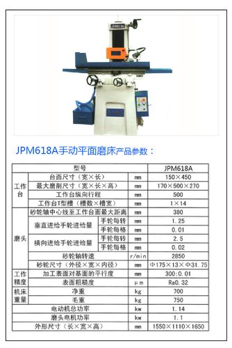 厂家供应jpm618手摇平面磨床 支持定制