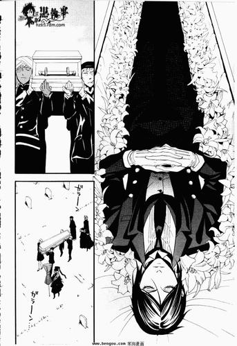 求找一张黑执事漫画原图,塞巴斯平躺着棺材里的一张.【急】
