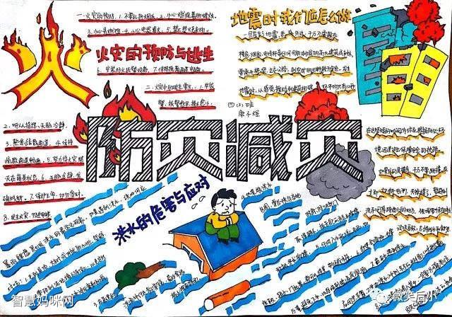 小学生防震减灾手抄报图片及内容