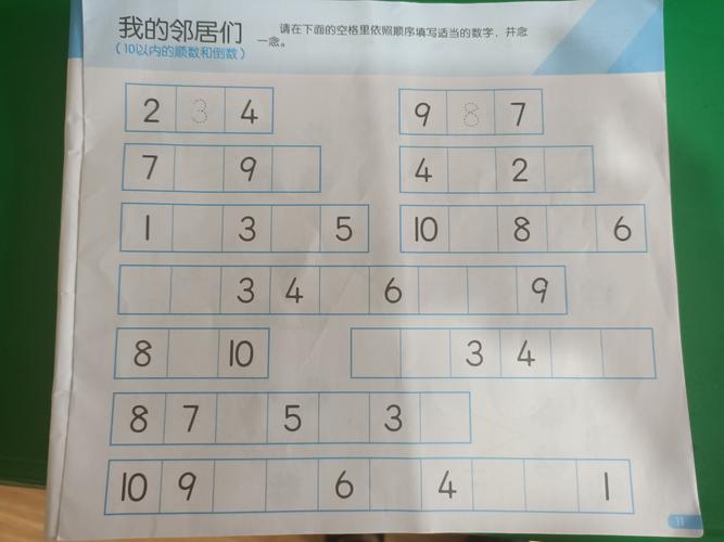 写美篇活动名称《我的邻居们》 活动目标: 掌握十以内的相邻数