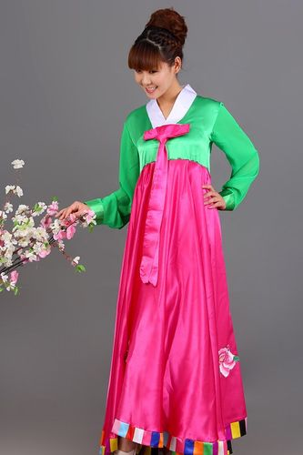 俏佳人朝鲜服装 朝鲜女士服装 朝鲜族舞蹈服装女 大摆