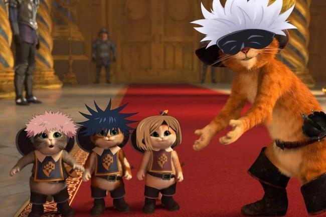 猫咪版咒术喵战,橘猫形态两面宿傩,加菲猫版五条悟