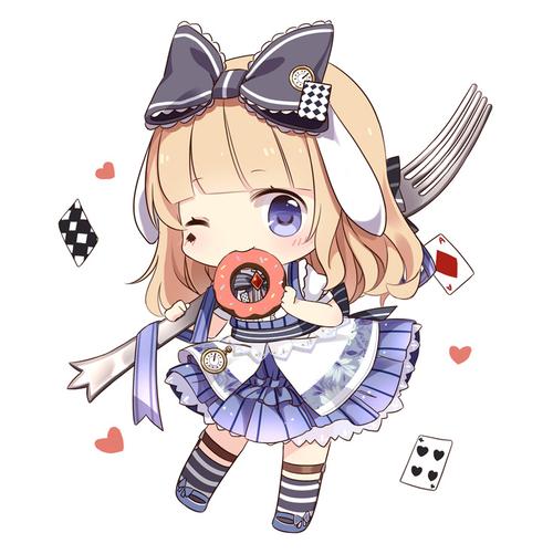 奇迹暖暖战斗爱丽丝q版萌可爱