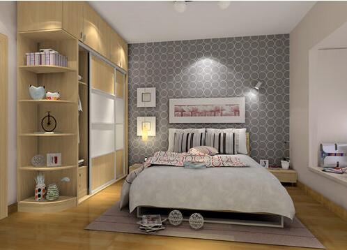 小卧室拐角书柜书桌设计简析 小卧室捌角书桌效果图案例