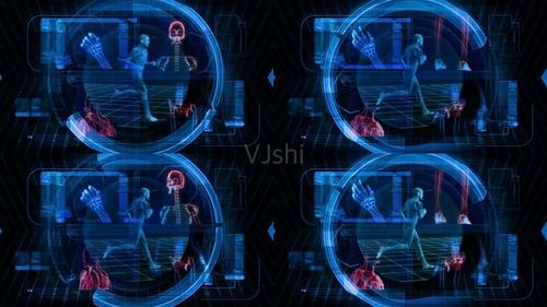 全息生命运动科技背景视频