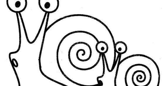 简笔画蜗牛图片
