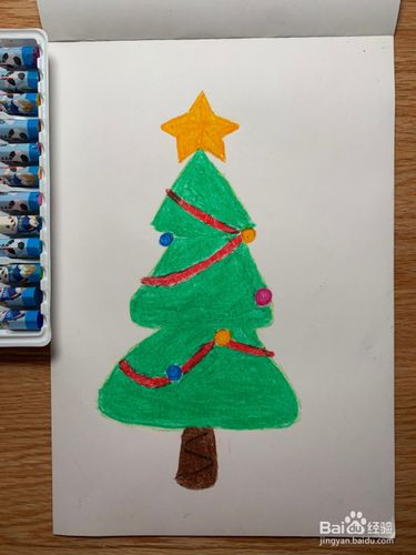 【油画棒】圣诞树怎么画?