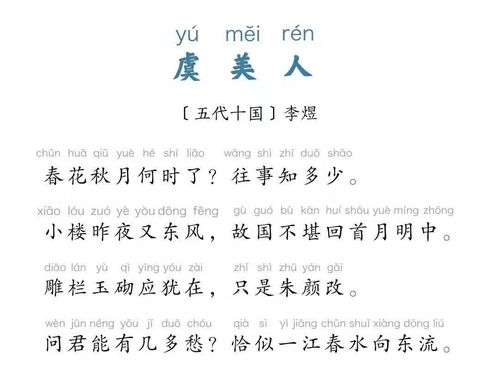 古诗月之虞美人