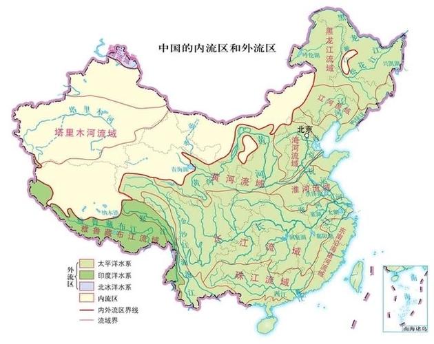 十一,中国三大水系流域