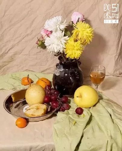 轻松搞定色彩静物中花卉和水果的画法(附步骤图)