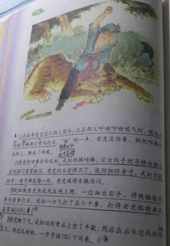 《水浒传》中武松打虎那段故事是什么?(要简写哦)