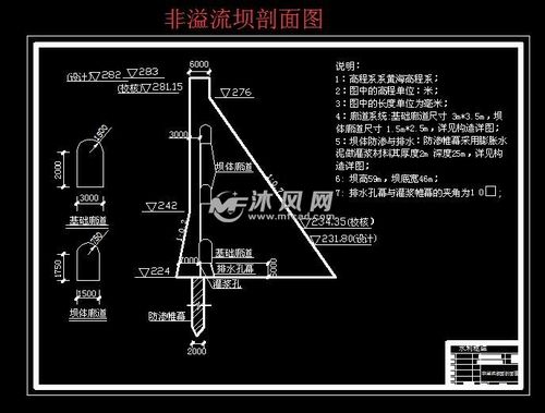 9000kw水利枢纽大2型混凝土重力坝设计(含cad图)