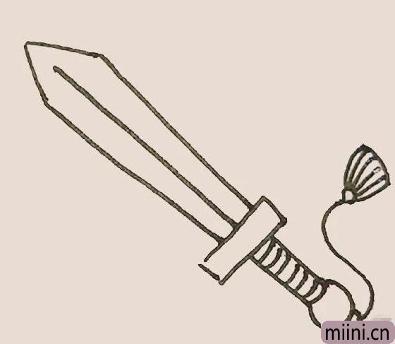 道士用的剑简笔画图解