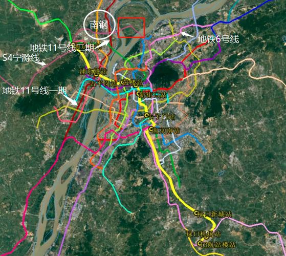 的规划s4号线即为上述穿越八卦洲进入主城对接地铁一号线北延的线路