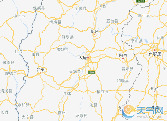 2019山西地图全图高清版大图 山西电子地图详细地址查询