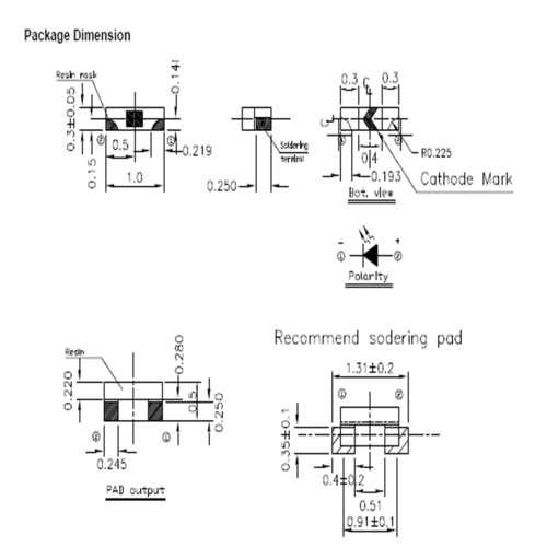 0402侧发白光贴片灯珠led发光二极管16-916/t1d-ap1q2qy/3t