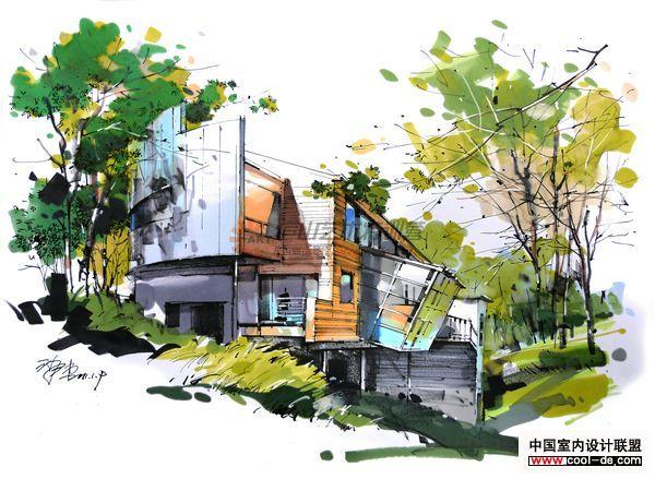 庐山艺术特训营*吉尼斯大教室疯狂手绘设计表现-手绘表现-室内设计