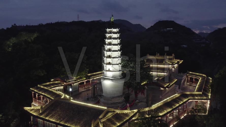 【d-log原片】兰州白塔山公园夜景_3840x2160_高清(:)