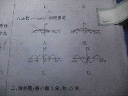 y=sinlxl的图象