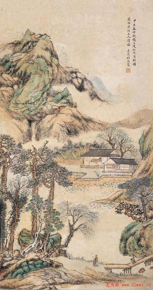 清代程庭鹭山水画欣赏