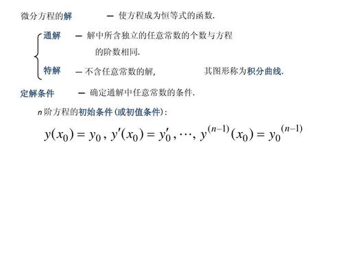 文档网 所有分类 自然科学 数学 1,2阶微分方程ppt