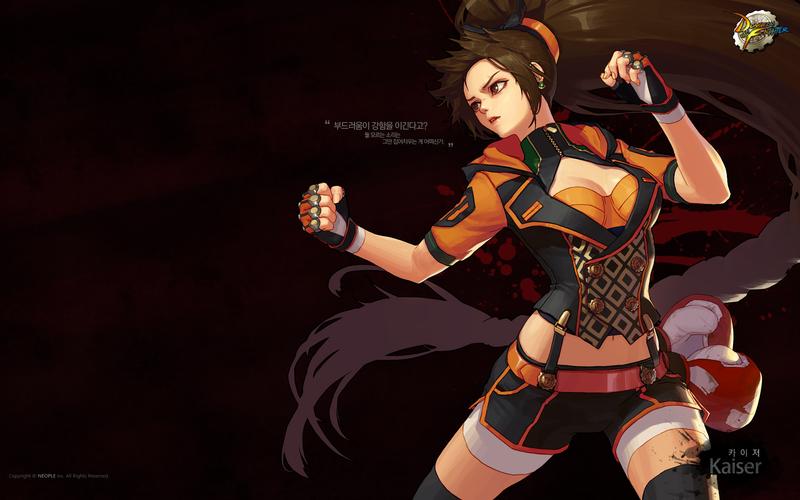 韩服女格斗2觉强力绽放韩服官网8月主题壁纸