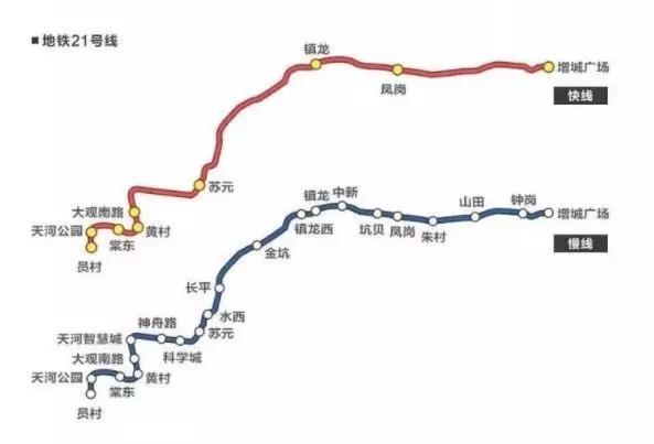 广州地铁21号线开通时间确定!增城到珠江新城节省1个小时