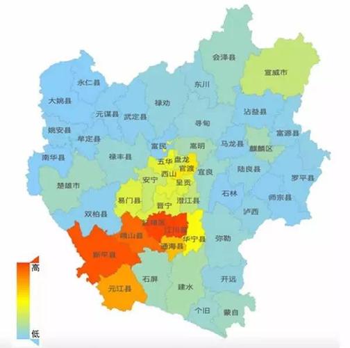 3玉溪市中心城市腹地 距离玉溪市腹地最近的红塔区人口流动最频繁