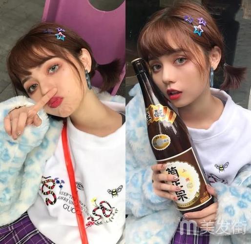 短发发型女2019低马尾双扎发