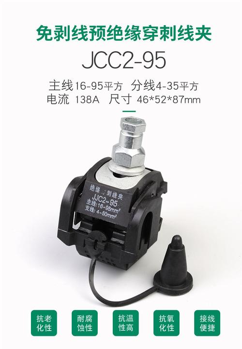 绝缘穿刺线夹,接地穿刺线夹,导线并沟线夹,jjc-3,电力金具,连接线夹