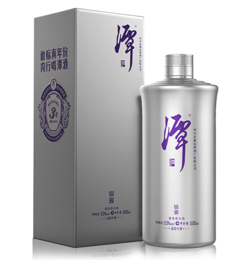 潭酒银酱2019版酱香型白酒53度500ml单瓶装价格如何