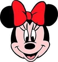 米妮正面头像矢量卡通插画wmf