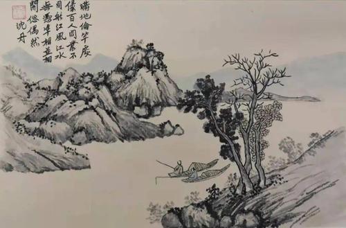 课程展 | 山水树石临摹_沈周