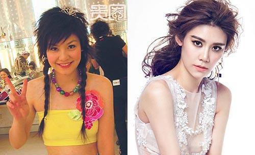 赵静怡十年间外型上也有不小变化