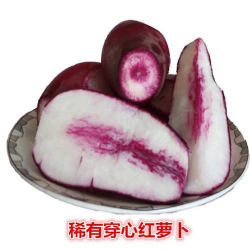 江苏徐州红皮萝卜水果萝卜青萝卜新鲜甜脆邳州穿心红萝卜5斤包邮