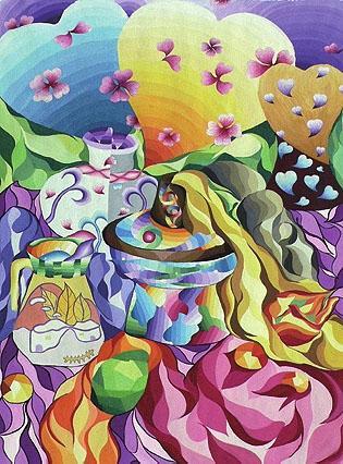 色彩的纯度的画简笔画